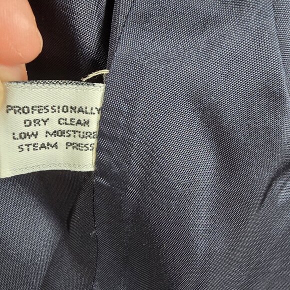 Koret Petites Jacket & Skirt Navy 2-Piece Suit Wool Blend Full Lined Good Size 6 - Picture 4 of 14